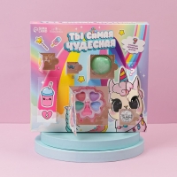 Набор детской косметики &laquo;Ты самая чудесная&raquo;, тени, блеск для губ, бальзам для губ, глиттер, кольцо, подвеска