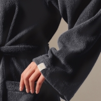 Халат махровый с капюшоном женский SL HOME: Basic "Гри Сандре", р-р M, 100% хл, 420 г/м2 Халат махровый с капюшоном женский SL HOME: Basic "Гри Сандре", р-р M, 100% хл, 420 г/м2