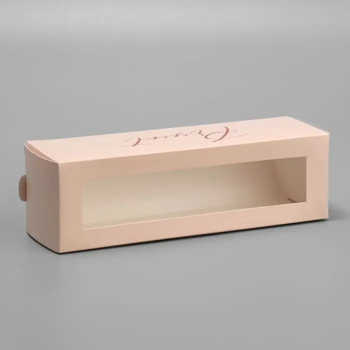 Коробка для макарун, кондитерская упаковка &laquo;Present&raquo;, 18 х 5.5 х 5.5 см