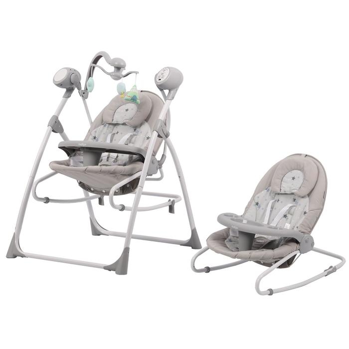 Электронные качели MISTY, серый, с адаптером, п/у, 12 мел., 5 скоростей Электронные качели MISTY, серый, с адаптером, п/у, 12 мел., 5 скоростей