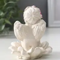 Фигура &laquo;Ангел на цветке&raquo;, 8.5&times;7.5&times;7 см, перламутр