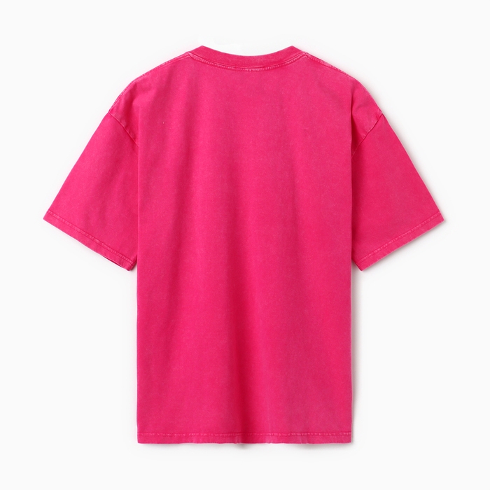 Футболка женская MIST "Streetwеar"  из вареного хлопка, цв. розовый, р-р L