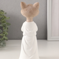 Сувенир полистоун "Кот-мастер карате" 6,5х6,5х18,5 см