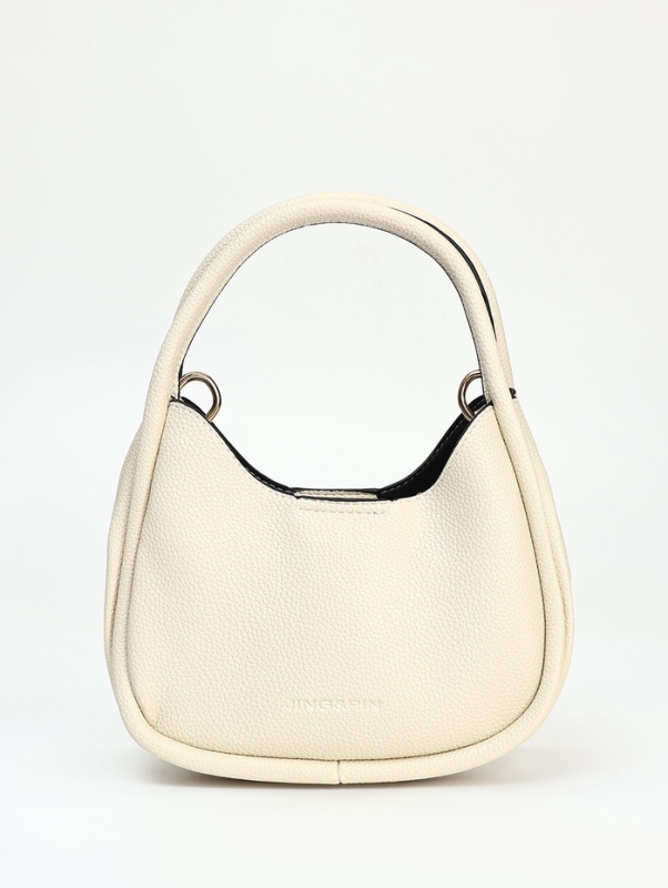 Сумка женская тоут на молнии, цвет белый