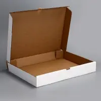 Коробка для пирога, белая, 45 х 33 х 6 см