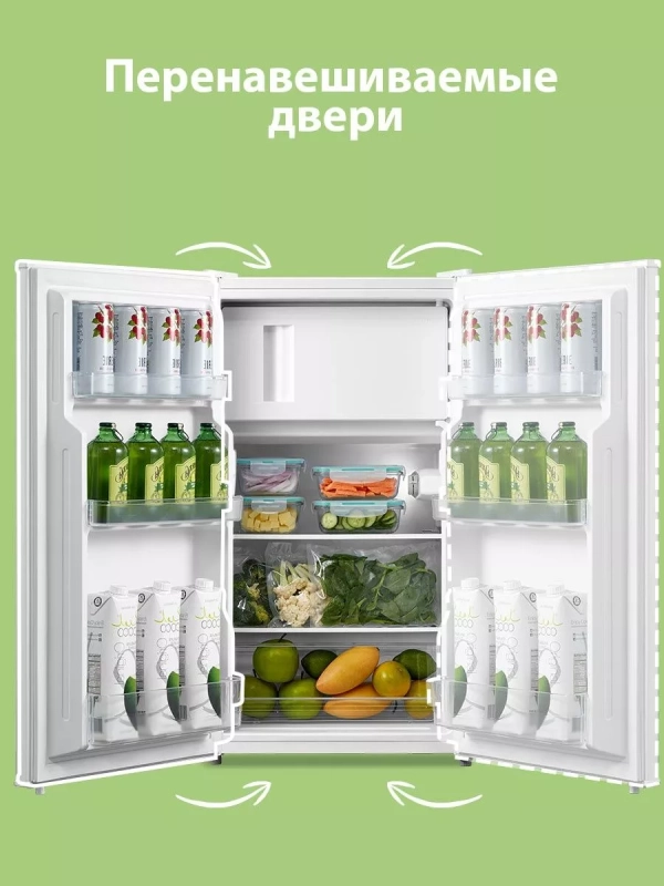 Холодильник RCD115WH1R, LED, GMCC, 80 л, однокамерный, белый