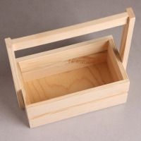 Кашпо деревянное, с высокой ручкой, 200*110*250 Кашпо деревянное, с высокой ручкой, 200*110*250