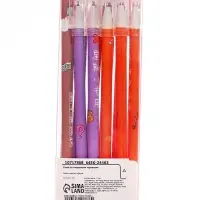 Ручка гелевая СТИРАЕМЫЕ ЧЕРНИЛА, 0,5 мм, стержень синий, Зверята МИКС