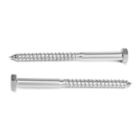 Шуруп-болт ТУНДРА, сантехнический, оцинкованный, DIN 571, М12х150 мм, 4,8 - 5 кг Шуруп-болт ТУНДРА, сантехнический, оцинкованный, DIN 571, М12х150 мм, 4,8 - 5 кг