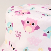 Панама детская для девочки &laquo;Совята&raquo;, цвет белый, р-р 48-50