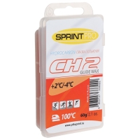 Мази скольжения SPRINT PRO, CH2 Red, (от +2 до -4&deg;C), 60 г