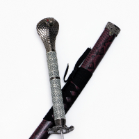 Сувенирное оружие &laquo;Катана Рику&raquo; 107см, рукоять под змеиную кожу