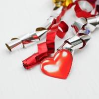 Хлопушка пневматическая &laquo;Свадебная&raquo;, фольга, серпантин, вложения, 30 см