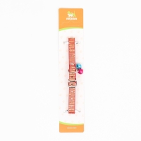 Ошейник "Блестящая полоса", искусственная кожа, 31 х 1 см, микс цветов Ошейник "Блестящая полоса", искусственная кожа, 31 х 1 см, микс цветов