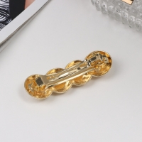 Заколка-автомат для волос "Хелле" круги рельеф, 7 см, золото Заколка-автомат для волос "Хелле" круги рельеф, 7 см, золото