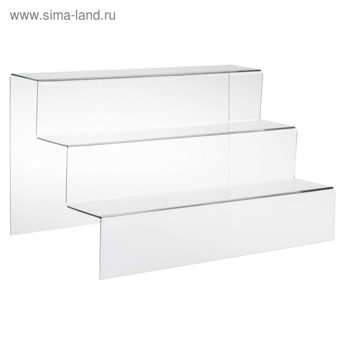 Горка 3 ступеньки, 50&times;32&times;30 см, оргстекло 3 мм, В ЗАЩИТНОЙ ПЛЁНКЕ