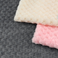 Лоскут плюш &laquo;Соты&raquo;, 50 &times; 50 см, 220 г/м, цвет серый №18