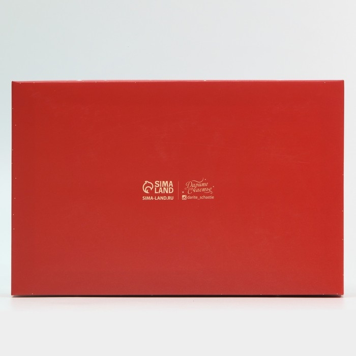 Коробка для десерта &laquo;Счастливого НГ&raquo;, 22 х 8 х 13,5 см, Новый год