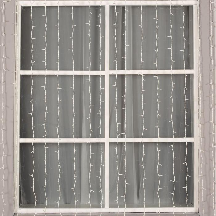 Гирлянда «Занавес» 2 × 6 м, IP44, УМС, белая нить, 1440 LED, свечение белое, 220 В Гирлянда «Занавес» 2 × 6 м, IP44, УМС, белая нить, 1440 LED, свечение белое, 220 В