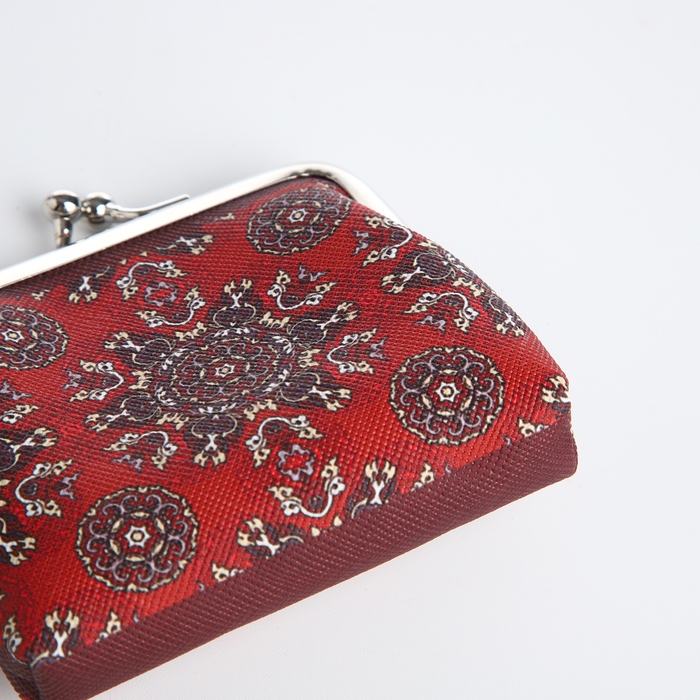 Кошелёк женский на фермуаре, цвет красный Кошелёк женский на фермуаре, цвет красный