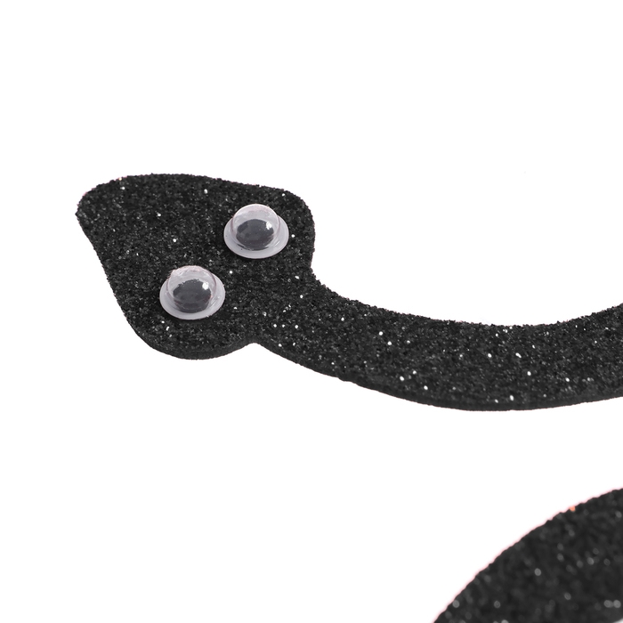 Карнавальный ободок &laquo;Змея&raquo;, цвет чёрный