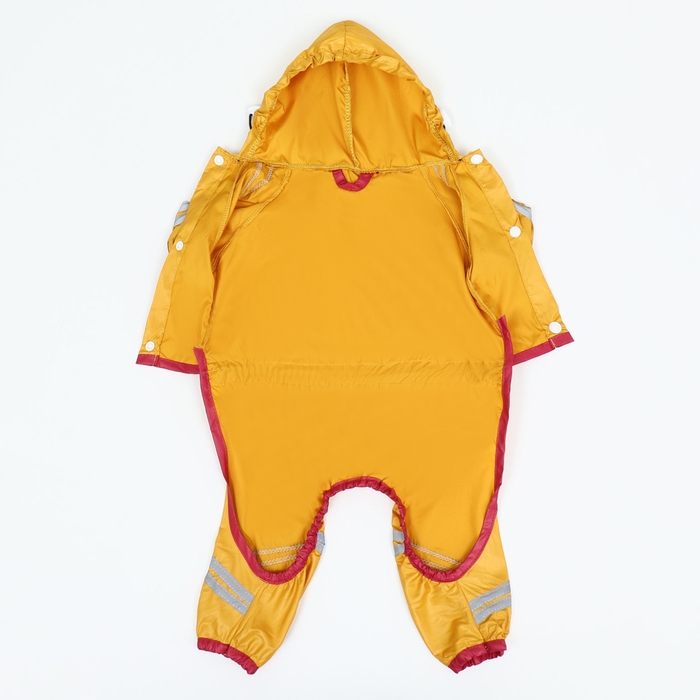 Комбинезон для собак, демисезонный, размер S (ДС 21-23, Ог 31-33, ОШ 23-25 см), жёлтый Комбинезон для собак, демисезонный, размер S (ДС 21-23, Ог 31-33, ОШ 23-25 см), жёлтый