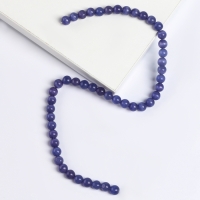 Бусины из натурального камня &laquo;Кошачий глаз&raquo; набор 50 шт., 1 шт. &mdash; 8 мм, фиолетовый