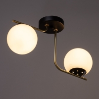 Люстра "Скарлет" 2х40Вт Е27 Чёрный, золото 33х13,5х16см Люстра "Скарлет" 2х40Вт Е27 Чёрный, золото 33х13,5х16см