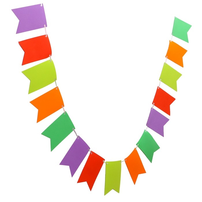 Гирлянда &laquo;Флажки&raquo; длина &mdash; 2,5 м