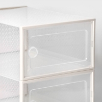 Коробка для хранения обуви с дверцей Доляна Middle size, 24&times;33&times;14 см, 2 шт