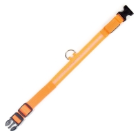 Ошейник с подсветкой размер М, ОШ 40-48 х 2,5 см, 3 режима свечения оранжевый