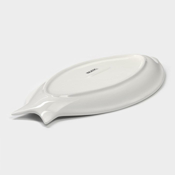 Блюдо фарфоровое Magistro &laquo;Рыбка&raquo;, 29,5&times;14,5&times;2,5 см, цвет белый