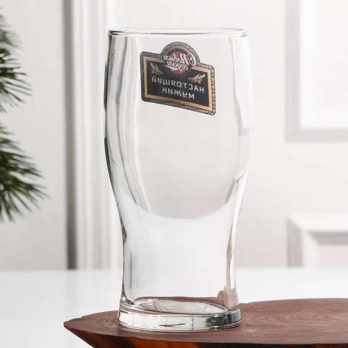 Пивной бокал «Настоящий мужик», 500 мл, деколь Пивной бокал «Настоящий мужик», 500 мл, деколь