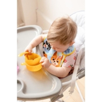 Нагрудник для кормления &laquo;ТРЕНД. Собачки&raquo; непромокаемый на липучке, с карманом