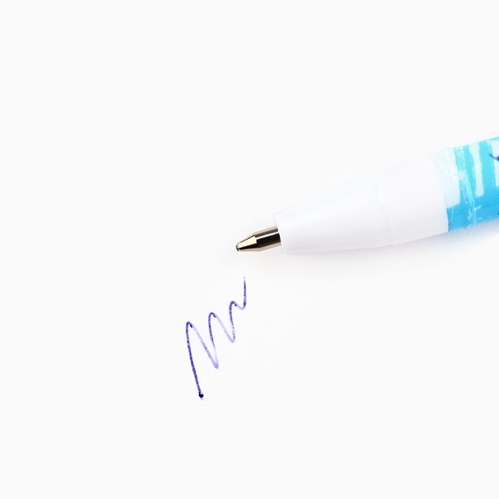 Набор ручек пластик с колпачком "С Днём Защитника Отечества", 3 шт, синяя паста 0.5 мм