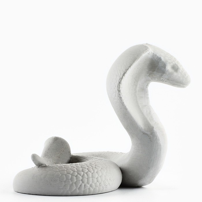 Подставка для телефона новогодний сувенир &laquo;Новый год: Кобра&raquo;, серая, 8,5 х 7,5 см