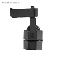 Трековый светильник под лампу Gu5.3, восемь граней, корпус черный Трековый светильник под лампу Gu5.3, восемь граней, корпус черный