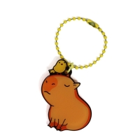 Брелок для ключей акриловый на цепочке «Капибара», 3.5 х 9 см Брелок для ключей акриловый на цепочке «Капибара», 3.5 х 9 см