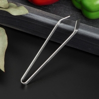 Щипцы - пинцет Доляна &laquo;Металлик&raquo;, для удаления костей, 12 см, нержавеющая сталь, цвет серебристый