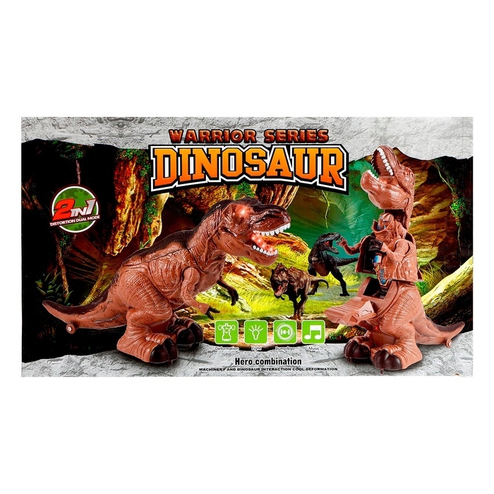 Робот «Динозавр», трансформируется, световые и звуковые эффекты, работает от батареек Робот «Динозавр», трансформируется, световые и звуковые эффекты, работает от батареек