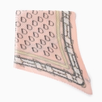 Плиссированный женский платок MINAKU, 70*70, цв.розовый Плиссированный женский платок MINAKU, 70*70, цв.розовый