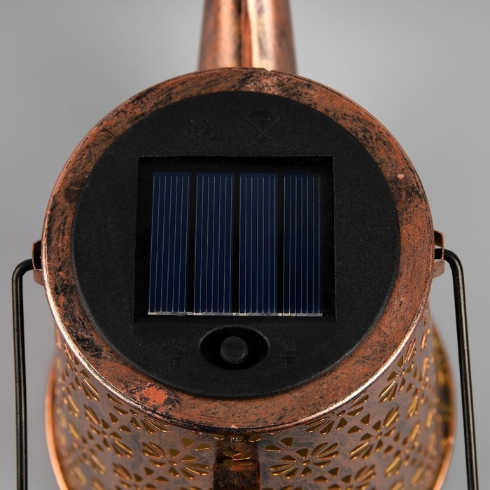 Садовый светильник на солнечной батарее &laquo;Лейка&raquo;, 27 &times; 17 &times; 11 см, 55 LED, свечение тёплое белое