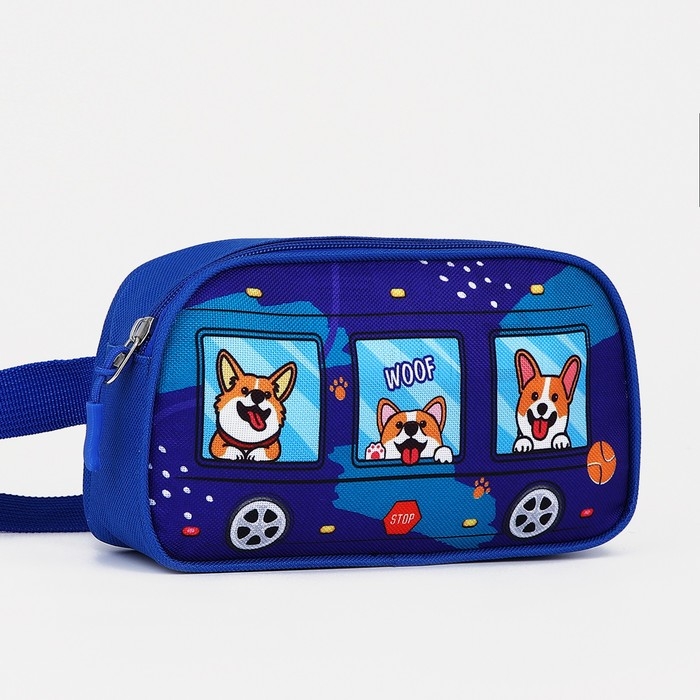 Сумка поясная детская для девочки &laquo;Собачки&raquo; 20х11х4см