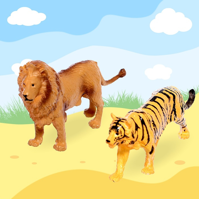 Набор животных «Дикие звери», 12 фигурок Набор животных «Дикие звери», 12 фигурок