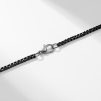 Кулон унисекс &laquo;Волк&raquo; профиль, цвет чёрный, 60 см