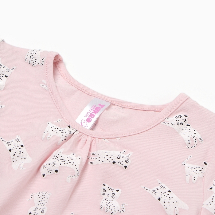 Ночная сорочка для девочки, цвет розовый/леопард, рост 98 см Ночная сорочка для девочки, цвет розовый/леопард, рост 98 см