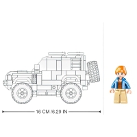Конструктор внедорожник Sluban Модельки, 317 деталей, 6+
