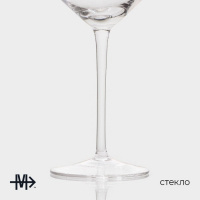 Бокал для вина стеклянный Magistro &laquo;Иллюзия&raquo;, 550 мл, 10&times;24 см, цвет прозрачный
