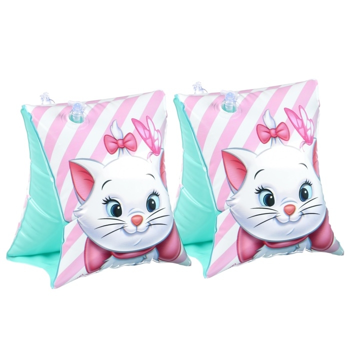 Нарукавники &laquo;Кошечка Мари&raquo;, детские, для плавания, 20х16 см, цвет розовый