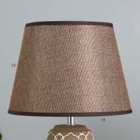 Настольная лампа "Камила" Е14 40Вт кофейно-белый 22х22х35 см RISALUX